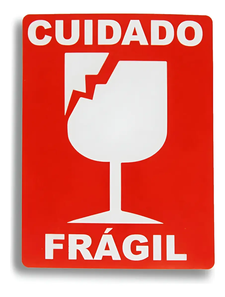 Rollo de etiquetas Frágil 7x10 cm StorreEtiquetas